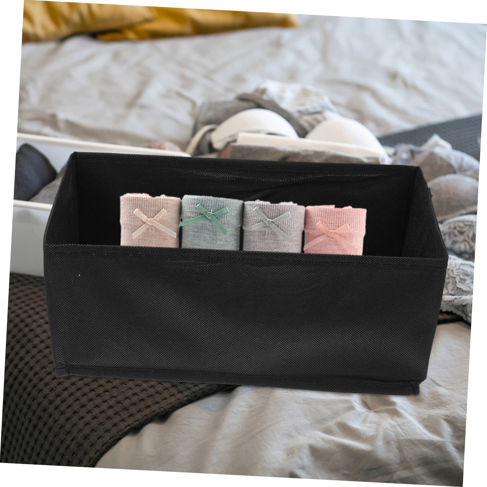 Alipis 6 Pezzi scatola di immagazzinaggio di stoffa contenitori per la conservazione dei vestiti arredamento cassettini cassettiera contenitori di stoccaggio