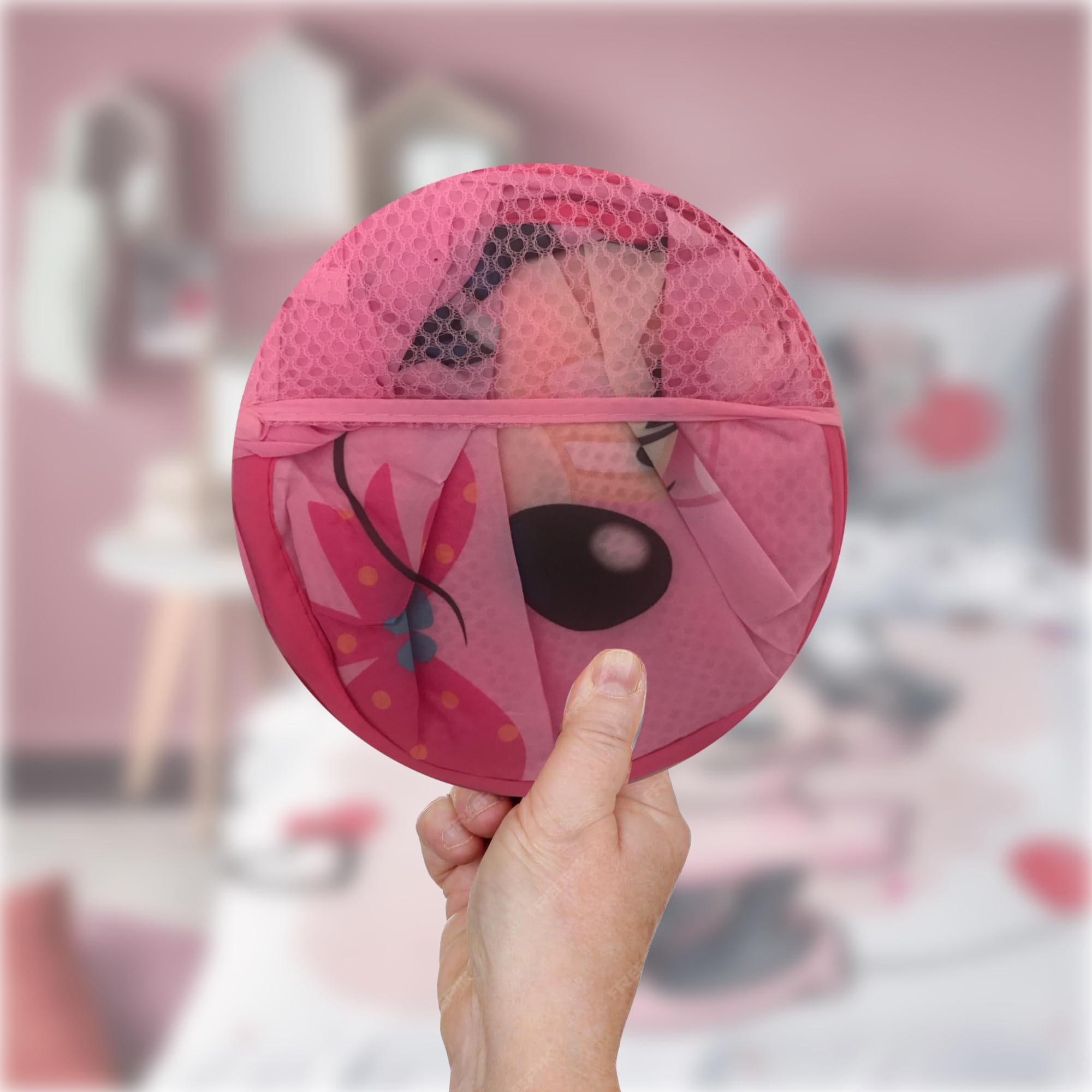 Disney Cesto pieghevole Minnie Mouse 36x36x58 cm per giocattoli e vestiti