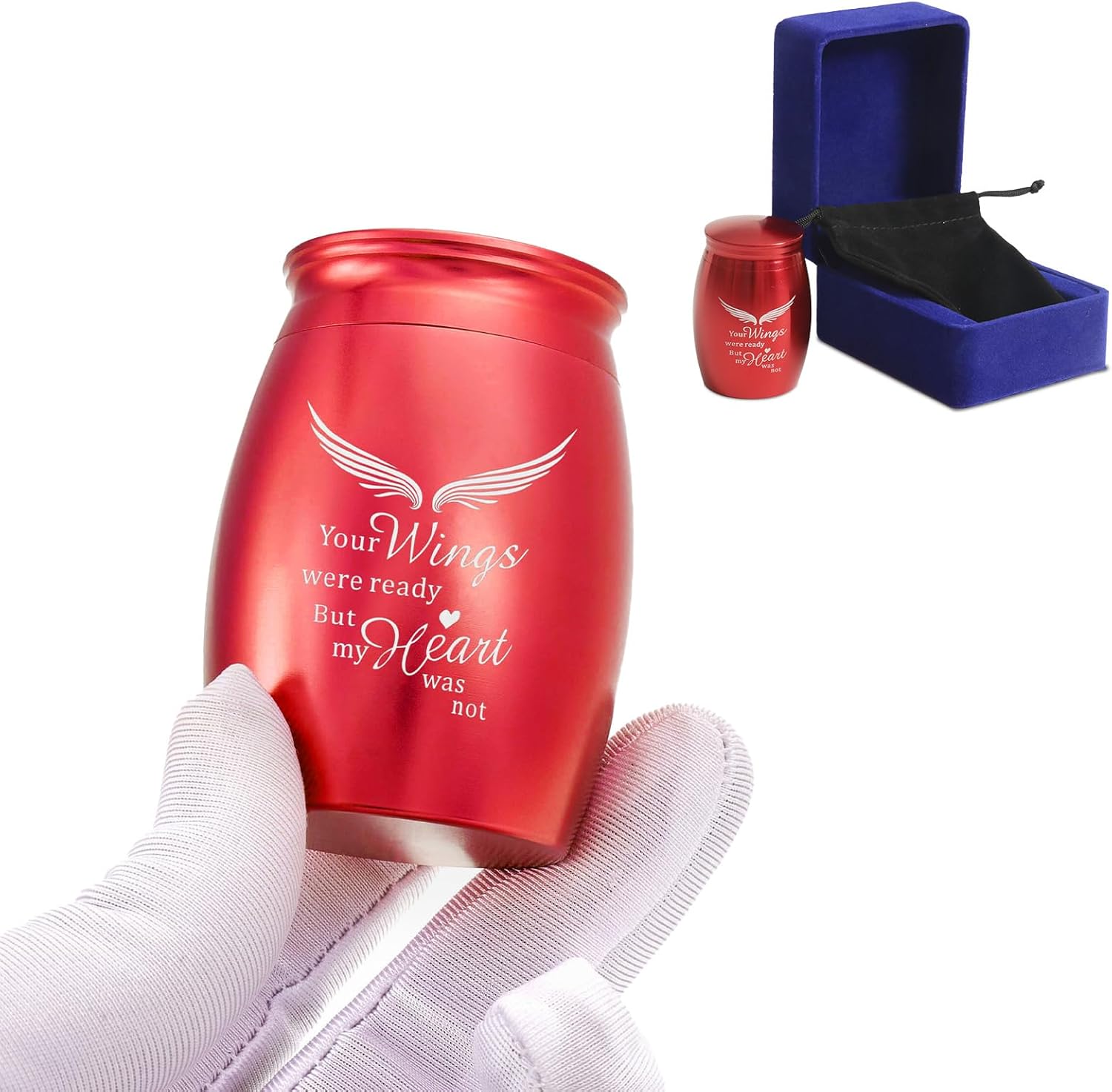 Small Keepsake Sharing Urn Set of 6, Colorful Multipack Mini Metal Cremation Urn for Human or Pet Ashes – Small Memorial Urns with Velvet Bag – A Perfect Tribute & Gift for Families