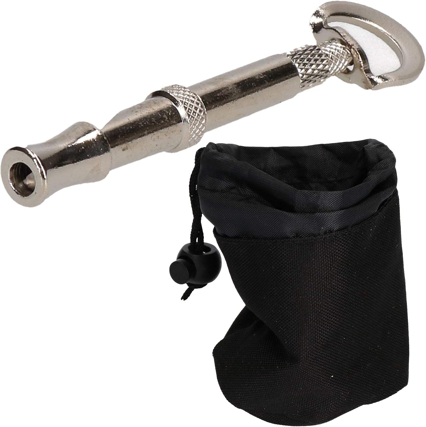 AB Tools Dog Puppy Training Bundle Silent Adjustable Whistle with Treat Bag