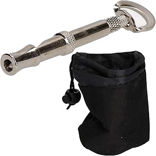 AB Tools Dog Puppy Training Bundle Silent Adjustable Whistle with Treat Bag