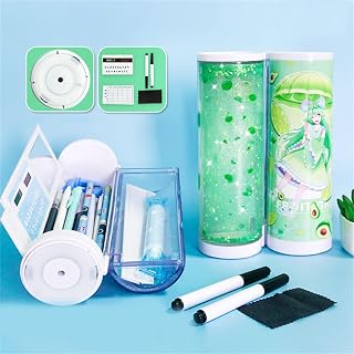 Cryfokt Stand Up Pen Case with Drift Sand Design, Vacuum Suction Base (#5)