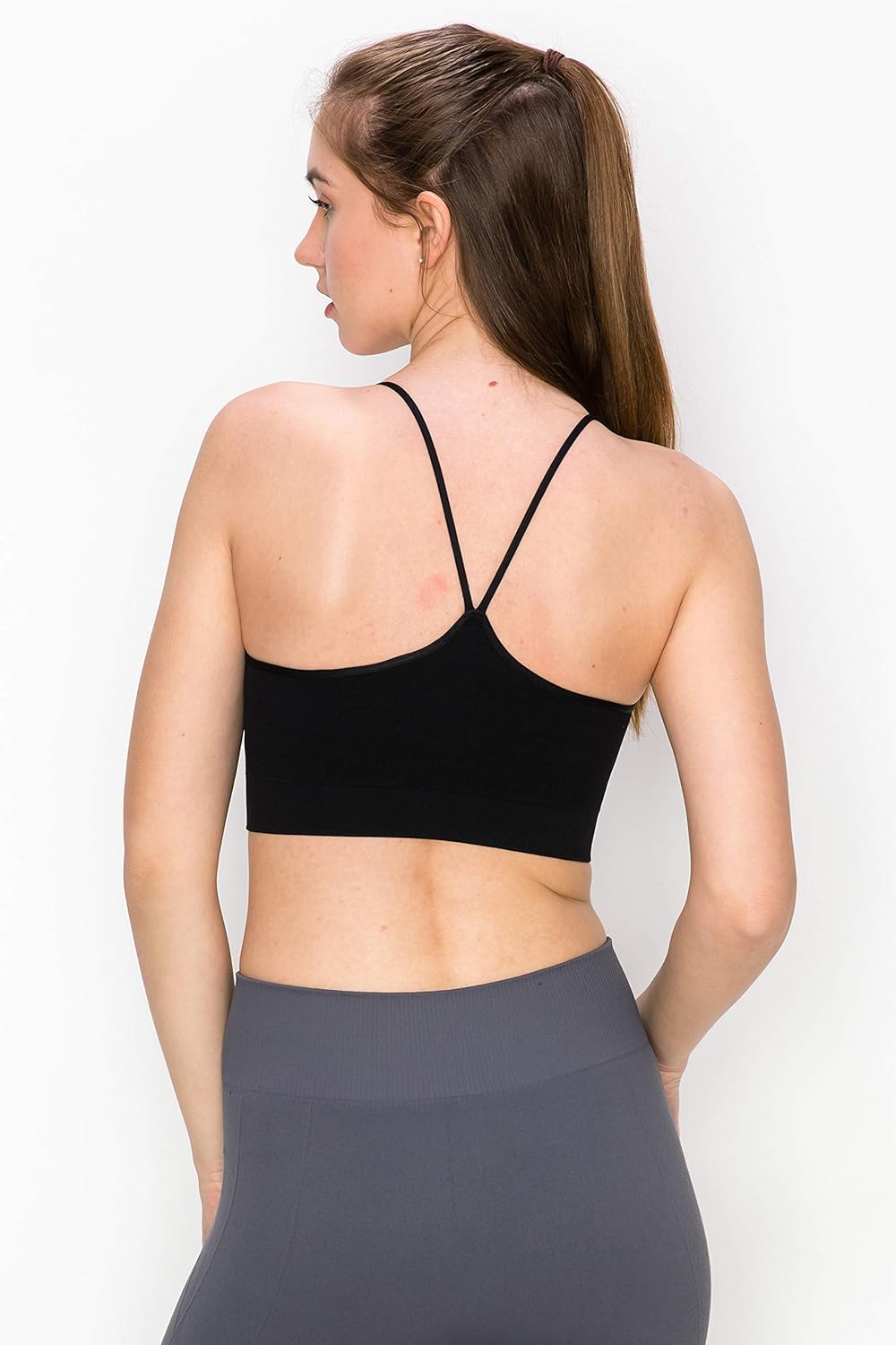 Kurve Women's Shelf Bras Padded Cami with Removable Pads, UPF 50+ (Made in USA)