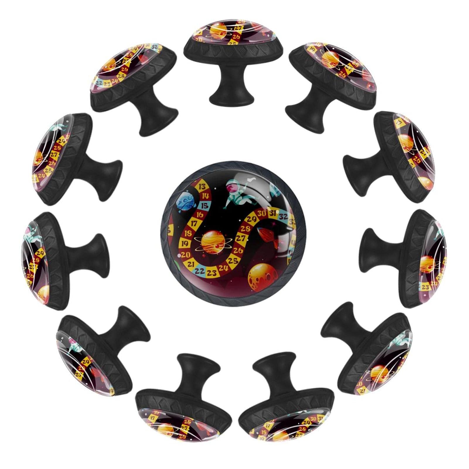 Boutons de tiroir pour chambre de bébé et salle de jeux Funny Play 12 pcs