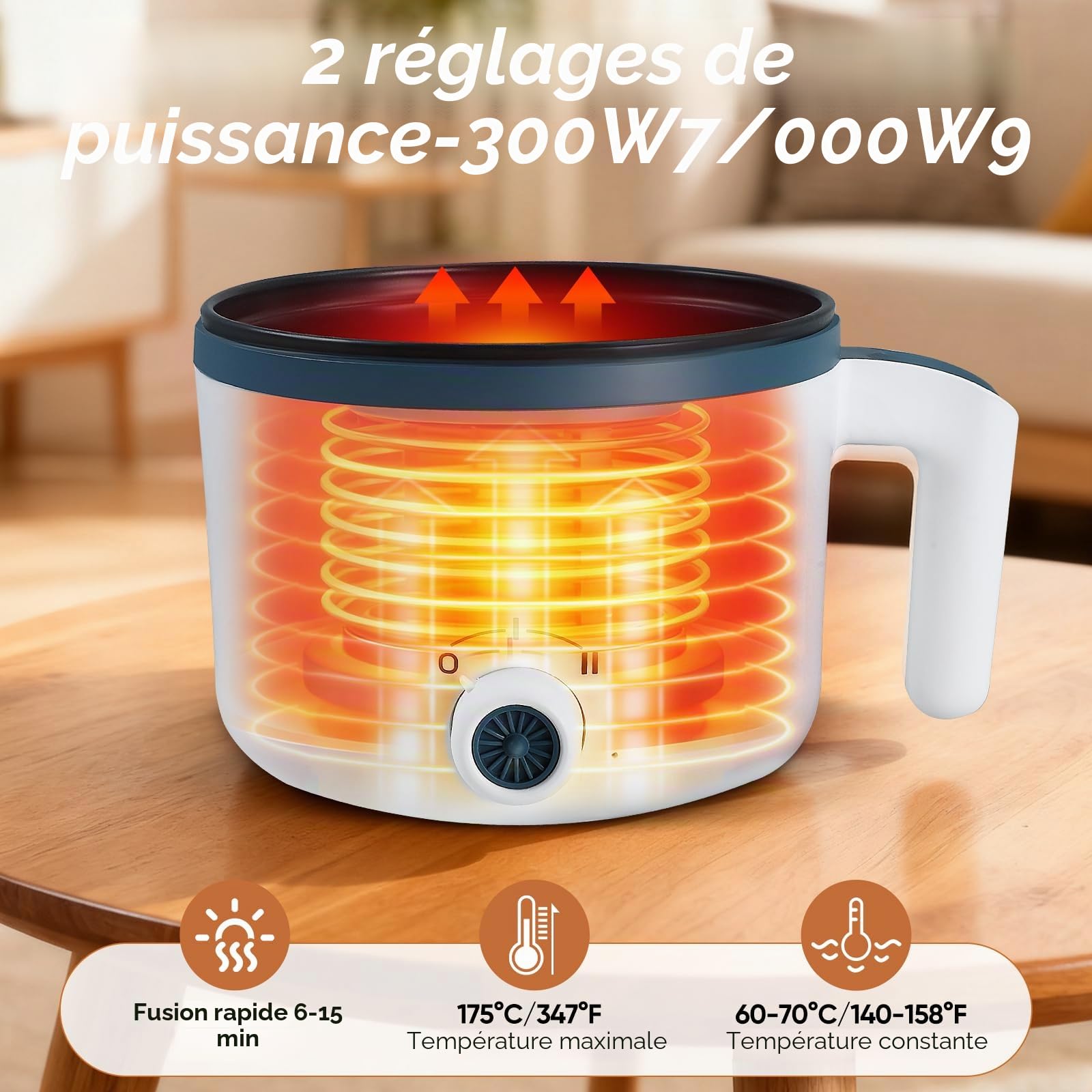 Fondoir Chauffe Cire Bougie,1.8 L Electrique Fondre Cire Bougie avec Bec Verseur, Autocollants pour Mèches, Dispositif de Centrage et Cuillère, kit Fabrication bougie kit Fabrication pour Débutants.
