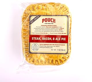All Natural Savory Meat Pies, 12 Pack, 7-Ounce (Steak Bacon & Ale)