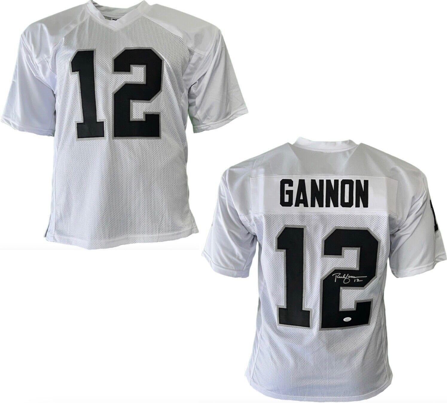 Rich Gannon Autographed (Signed)￼ Custom White Football Jersey (JSA)