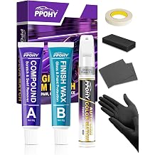 Shadow BlackG1 Touch Up Paint for Ford with A/B Wax OEM Exact Match,Scratch Repair Kit,2-In-1 Tip/Brush,Quick Dry Anti-Rust Waterproof Paint F-150,Mustang,Explorer,Bronco