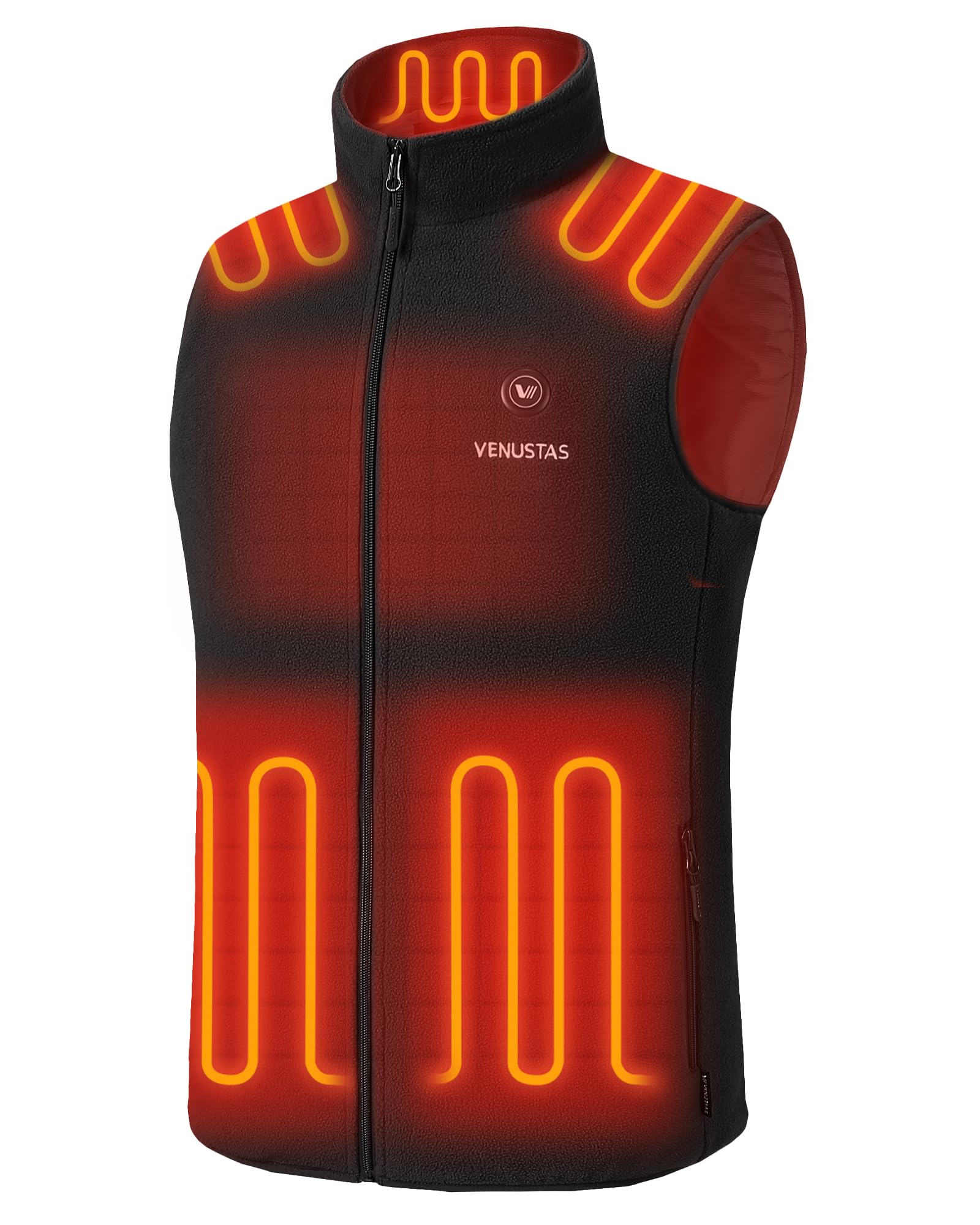 Venustas Men's Fleece Heated Vest