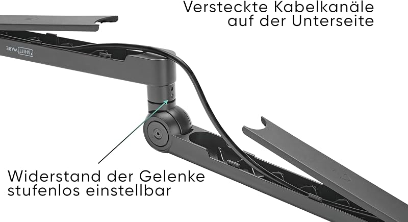 Shiftware Alacsony Profilú Mikrofon Kar - Professzionális Fekete Asztali Állvány 2kg Teherbírással, Rejtett Kábelcsatornával, Gamer, Streame