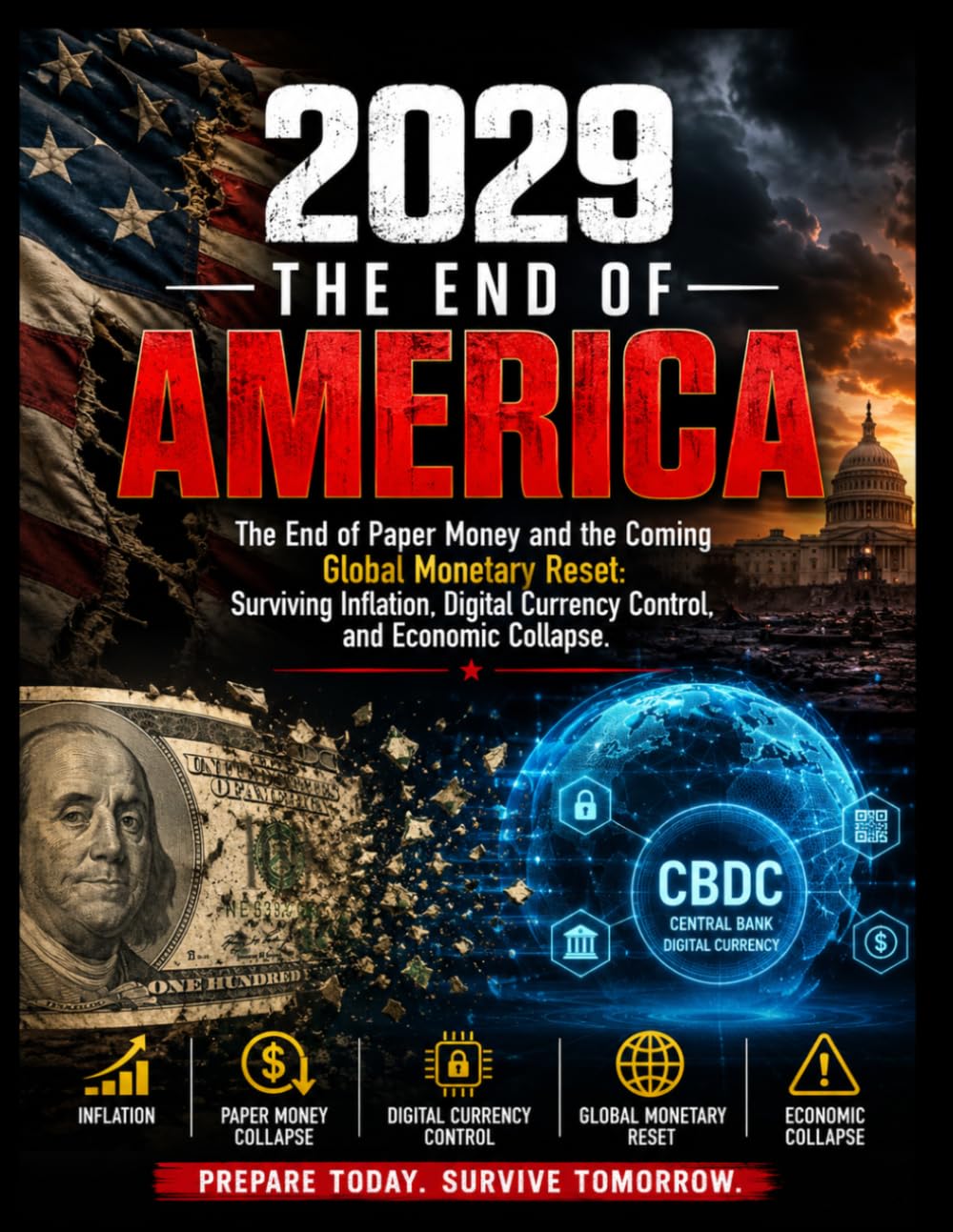 2029 THE END OF AMERICA: The End of Paper Money and the Coming Global Monetary Reset: Surviving Inflation, Digital Currency Control, and Economic Collapse.
