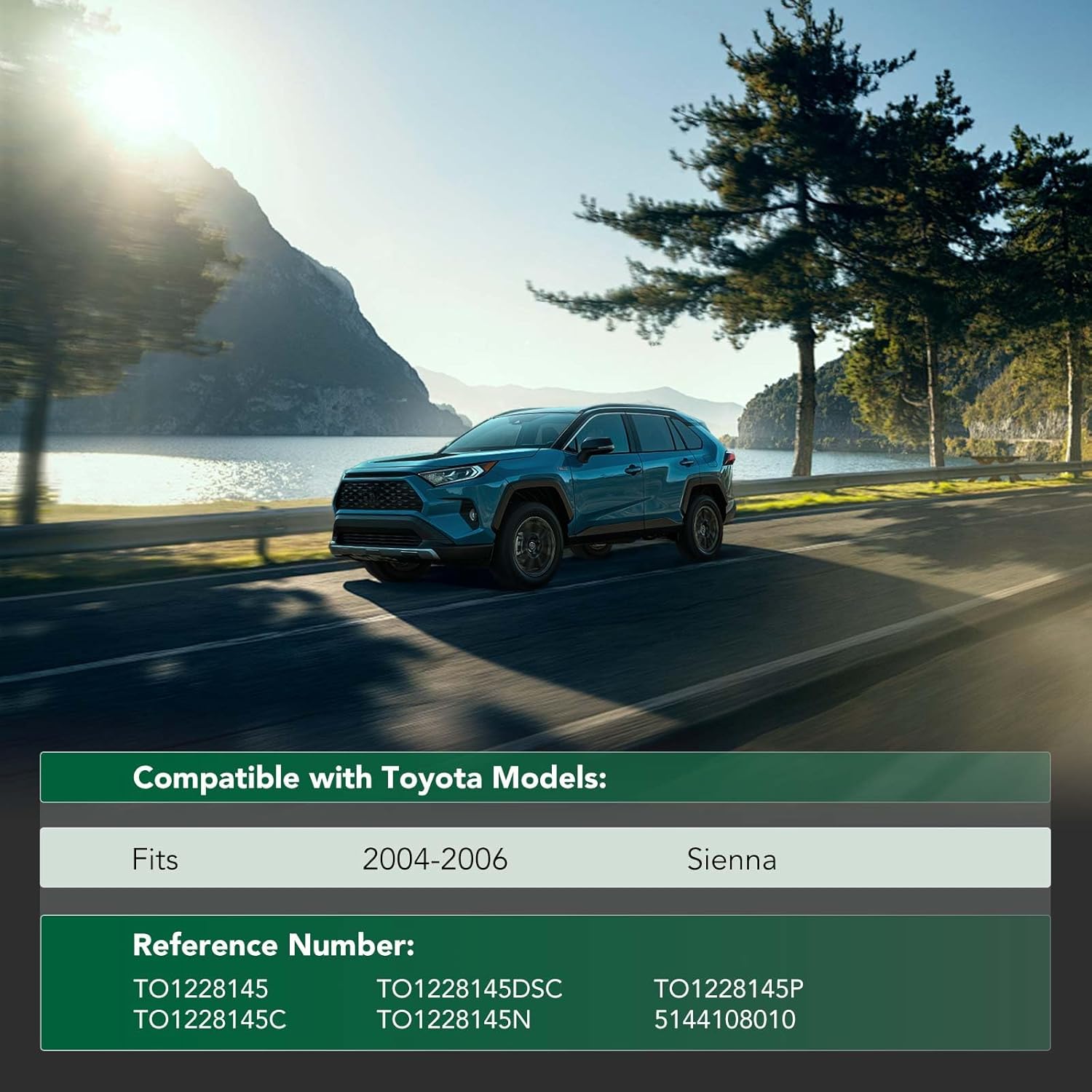 YHTAUTO Front Lower Side Engine Splash Shield Compatible with Toyota Sienna 2004-2006, Splash Guard Engine Case Guards