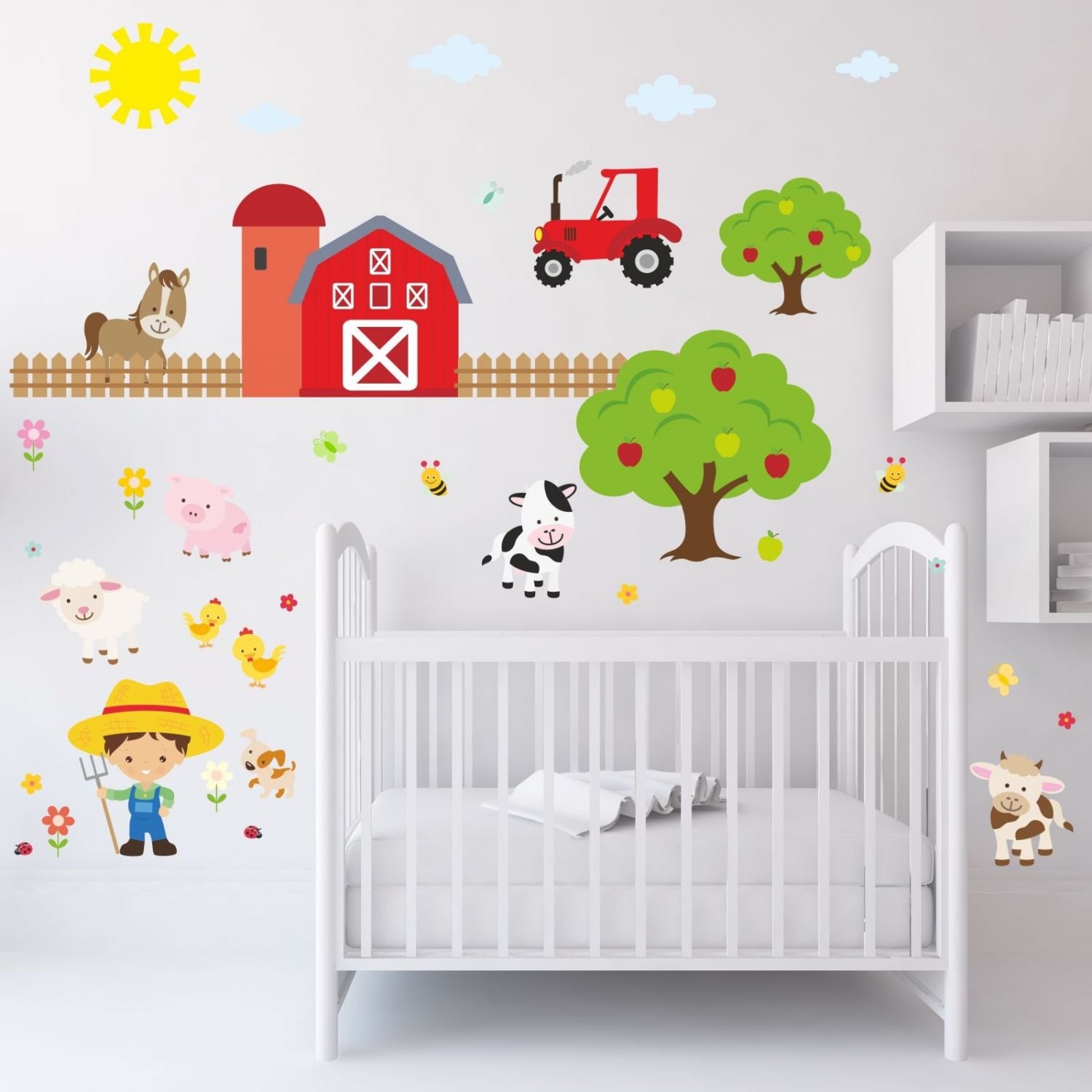 nikima 048 - Adesivo da parete per cameretta dei bambini, motivo
