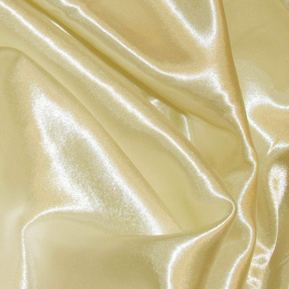 Oh Sew Crafty Limited Lemon Silky Satin Fabric Material Poly Craft Dress Costume Bridal Prom 150Cm Wide - Per Metre (Lemon)
