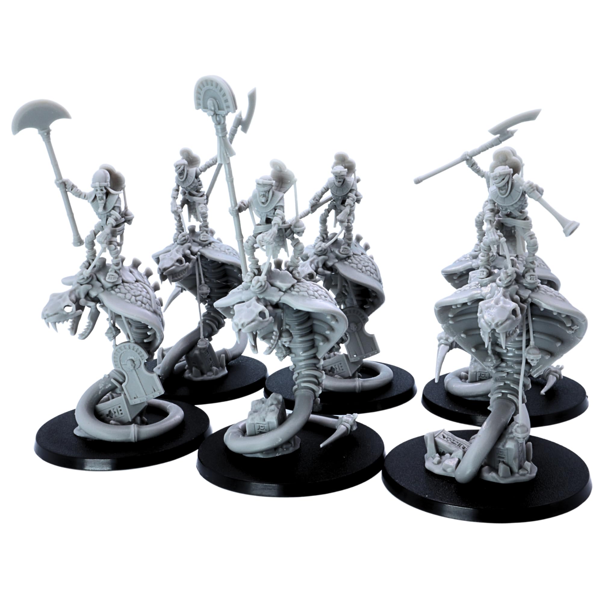 Forged Terrain Egyptian Snake Riders, Dark, Earthy Tones, 32mm