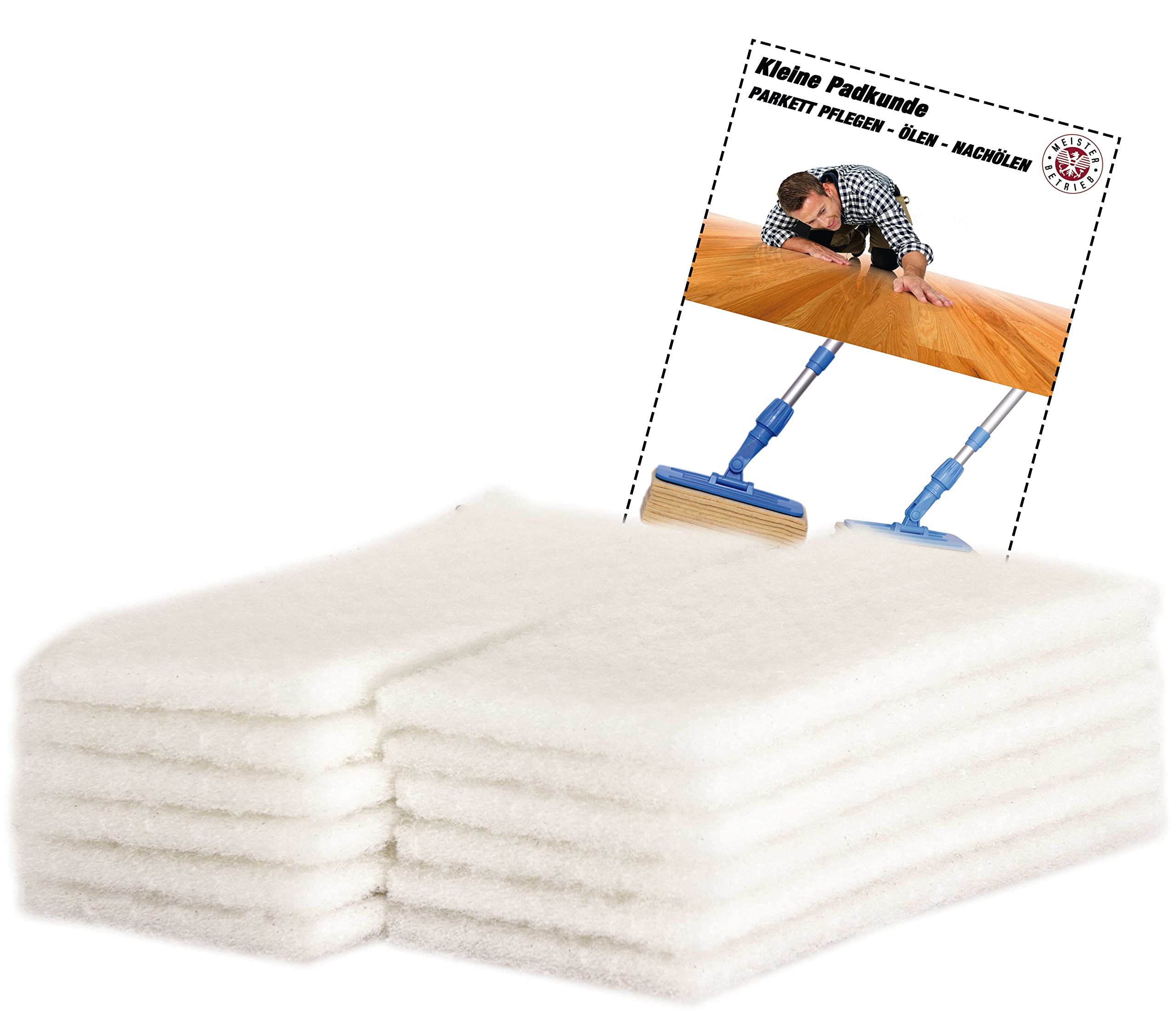 Lot de 12 pads de polissage blanche