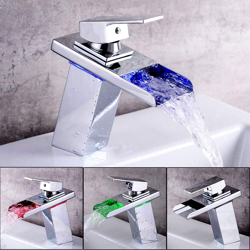 Miscelatore per lavabo da bagno con rubinetto sensore, miscelatore