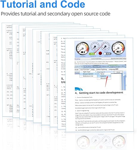 Vista 16 de Kit de robot inteligente para Raspberry Pi, chasis de robot tanque transmisión de video en tiempo real, control WiFi/Bluetooth, planificación