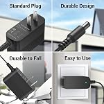 12V DC Power Cord for EverStart Maxx Jump Starter Battery Charger Compatible with Ever Start Max J7CCE J7CE 800A 800 Peak Amps Battery Car Jump Starter 120 PSI Air Compressor 3.1A USB Power LED Camo