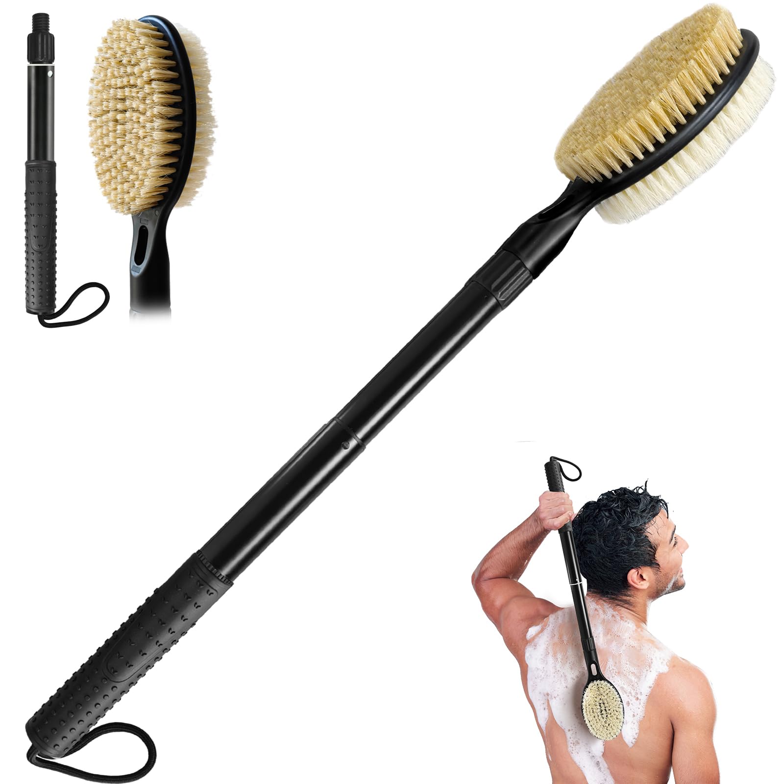 BTideas Dual-Sided Extendable Scrubber