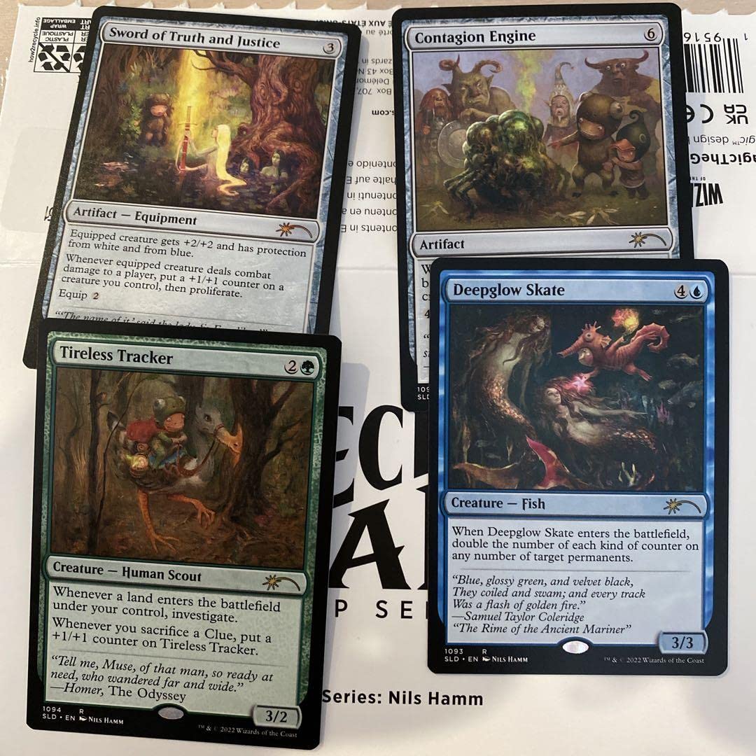 Amazon.co.jp: MTG 英語 NILS HAMM secret lair 4枚セット : おもちゃ