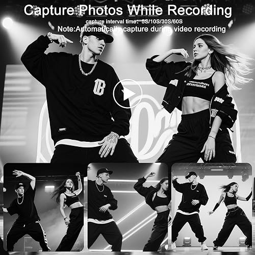 Miniatura 8 de FLATIC Cámara digital, cámaras 5K 75MP para fotografía con WiFi y tarjeta TF de 64 GB, cámara de vlogging automático para YouTube con pantalla