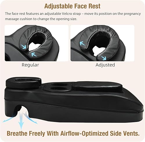 Miniatura 5 de Cojín de masaje para embarazo y reposacabezas  Libera el dolor de espalda baja, cojín prenatal para relajación de cuerpo completo, cojín de masaje