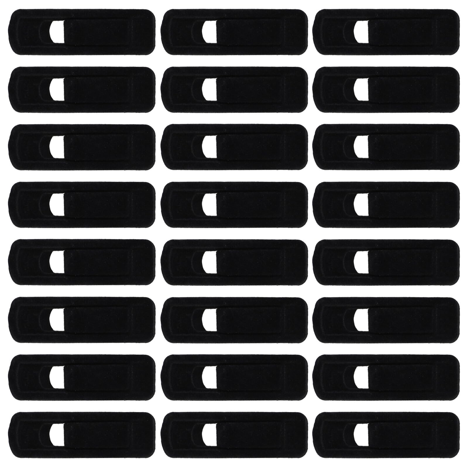 50 Pezzi Mollette per Bucato in Plastica Nere 50 Pezzi Clip in Velluto Antiscivolo per Pantaloni e Vestiti, Clip Resistenti per Asciugatura Indoor e Outdoor, Mollette Antivento per