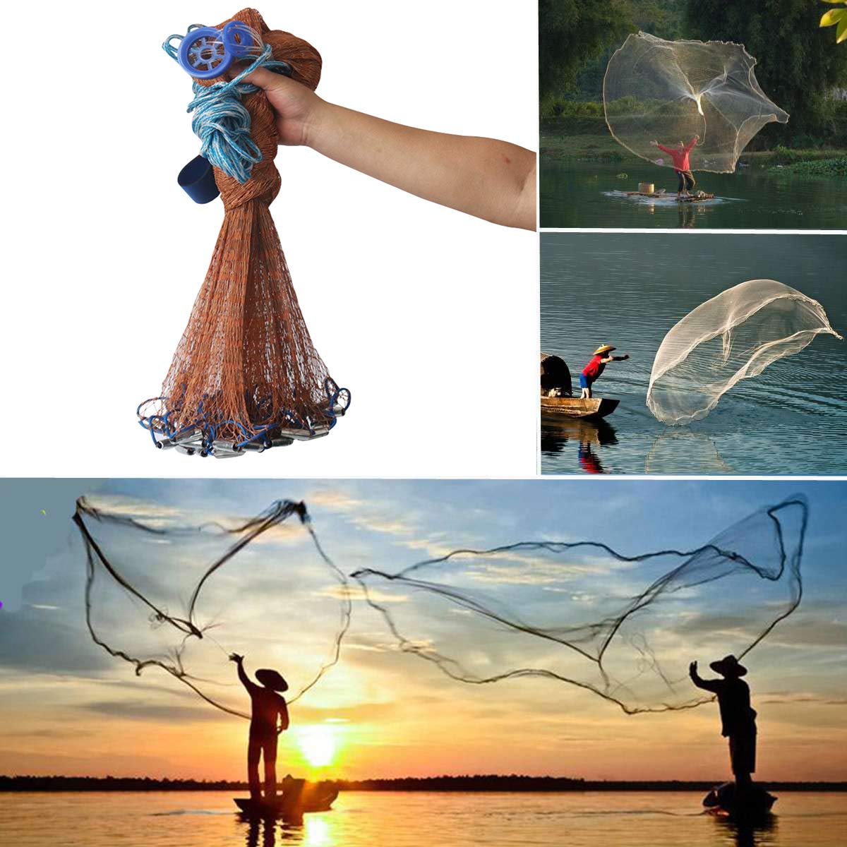 Rete Da Pesca Morbida Per Esche – 700m, Larghezza 7,6 Cm, 4 Rotoli + Corda