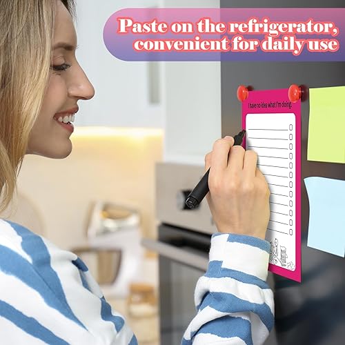 Miniatura 5 de Yeaqee 12 blocs de notas divertidos para compañeros de trabajo, divertidos bloc de notas sarcásticos, bloc de notas divertido para lista de tareas,