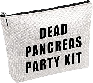 Dead Pancreas Party Kit Bag Diabetes Diabetic Supply Case Funny Diabetic Bag Gift (Dead Pancreas Party Kit)