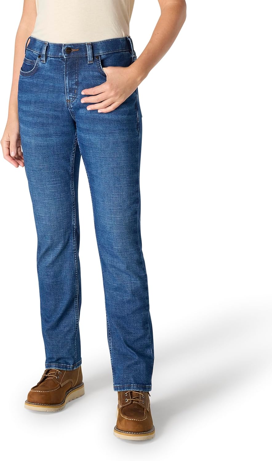 Carhartt Women's The Essential Mid Rise Comfort Jeans - Performance Fit Stretch Denim