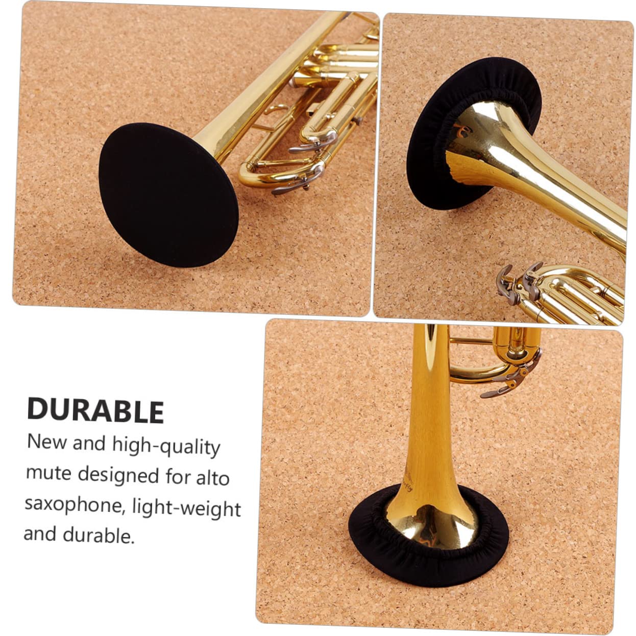 BESPORTBLE Lightweight Saxophone Mute Compact Sound Dampener for Alto Saxophone Durable Noise Reduction Accessory Easy to Install for Practice and Storage