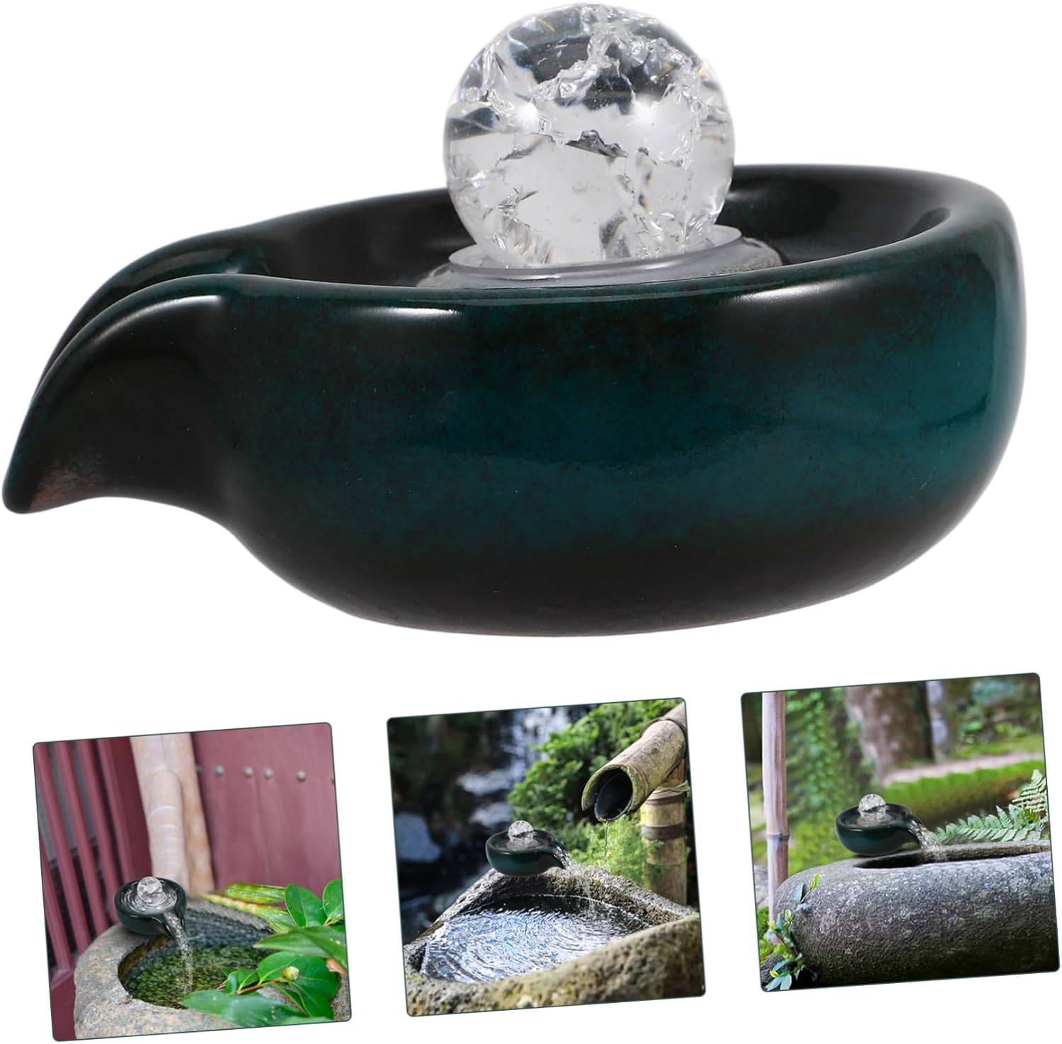 Cabilock Ceramic Fountain Outlet Waterfall Fountain Nozzle Garden Water Feature Accessory