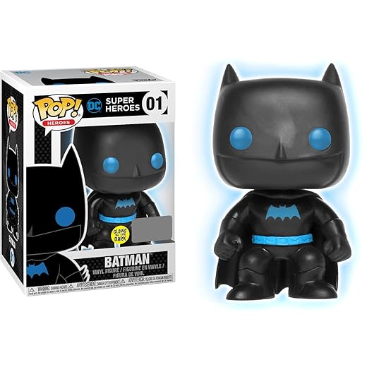 Funko Pop! Vinyl Justice League Batman Silhouette Glow In The Dark Entertainment Earth Exclusive