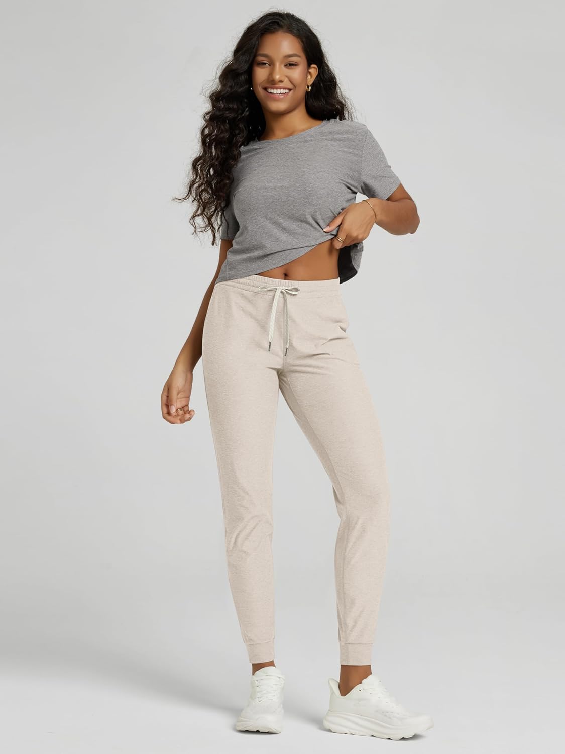 ODODOS Women's Performance Joggers - Ultra Soft odSTRATUM Tech Sweatpants Adjustable Mid Rise Pants with Pockets - Image 2