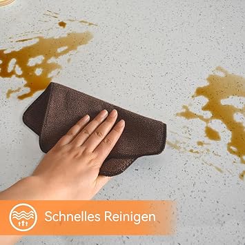 KinHwa Microfibre Cleaning Cloth Lint Free Dish Cloth for Kitchen Reusable