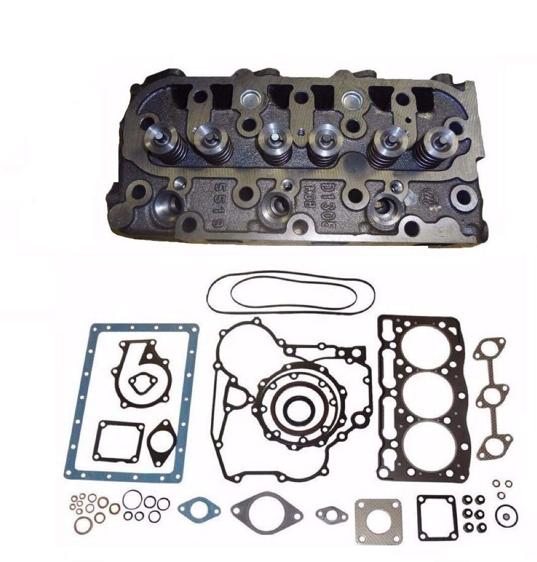 New "Complete" Cylinder Head & Full Gasket Kit Compatible with Kubota D905
