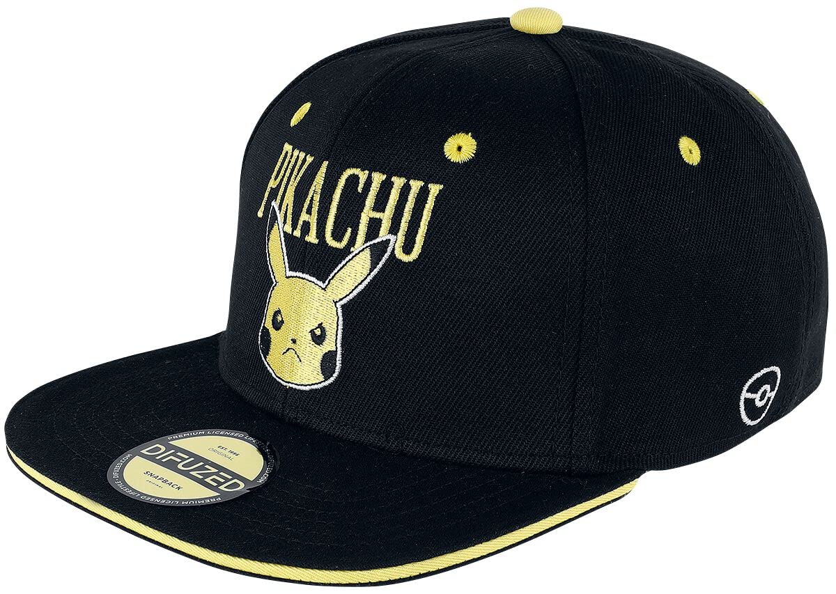 Difuzed Pokemon - Angry Pika - Snapback Cap Black