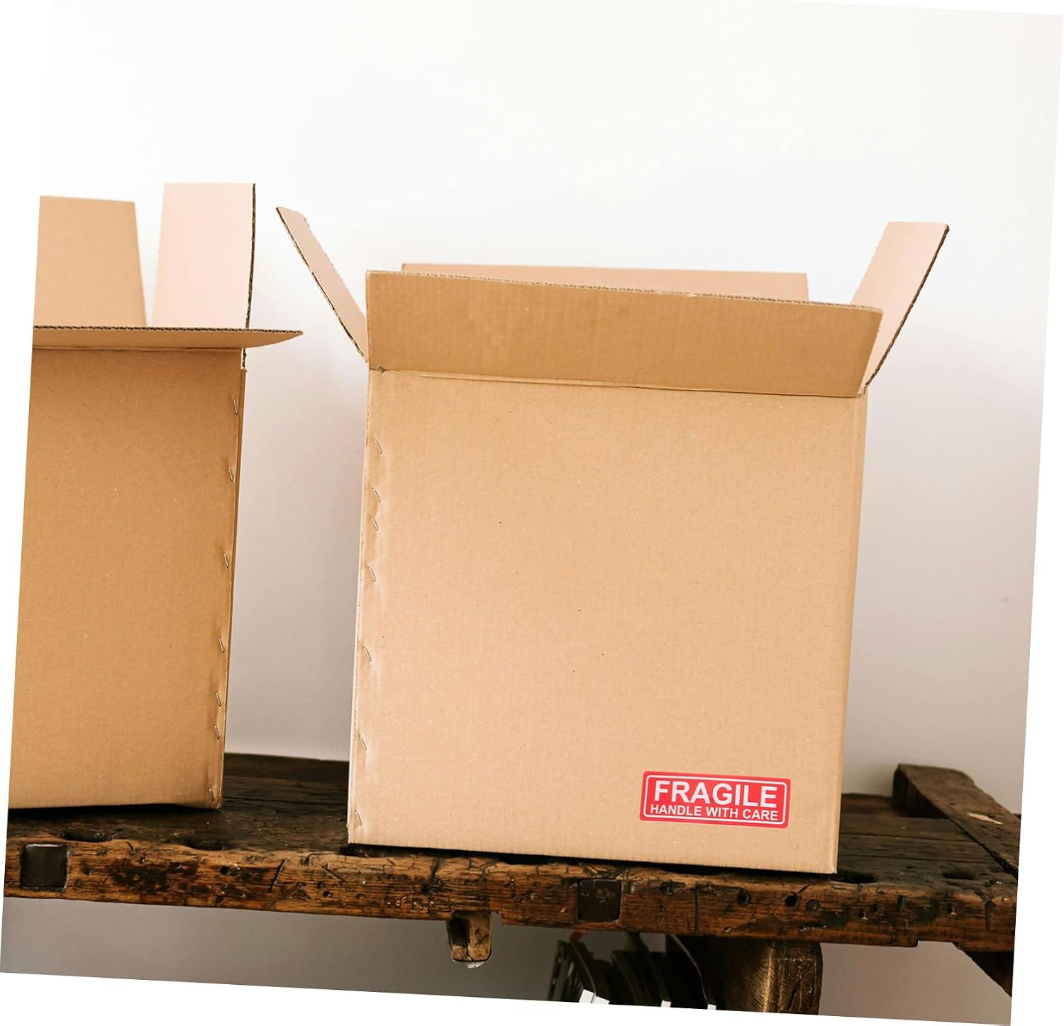 FOMIYES Fragile Stickers Handle with Care Labels 25x75mm Self-Adhesive Warning Tags 10pcs for Shipping and Packaging