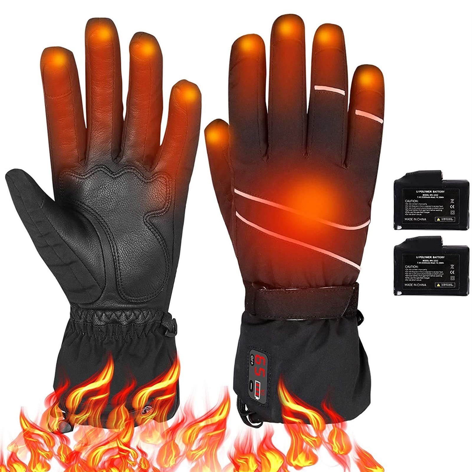 Gants chauffants pour moto à température réglable et longue autonomie de batterie