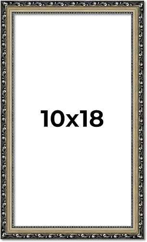 Miniatura 10 de Poster Palooza Marco de fotos de madera tradicional dorado antiguo de 10 x 18 pulgadas con plexiglás acrílico UV, respaldo de tablero de espuma