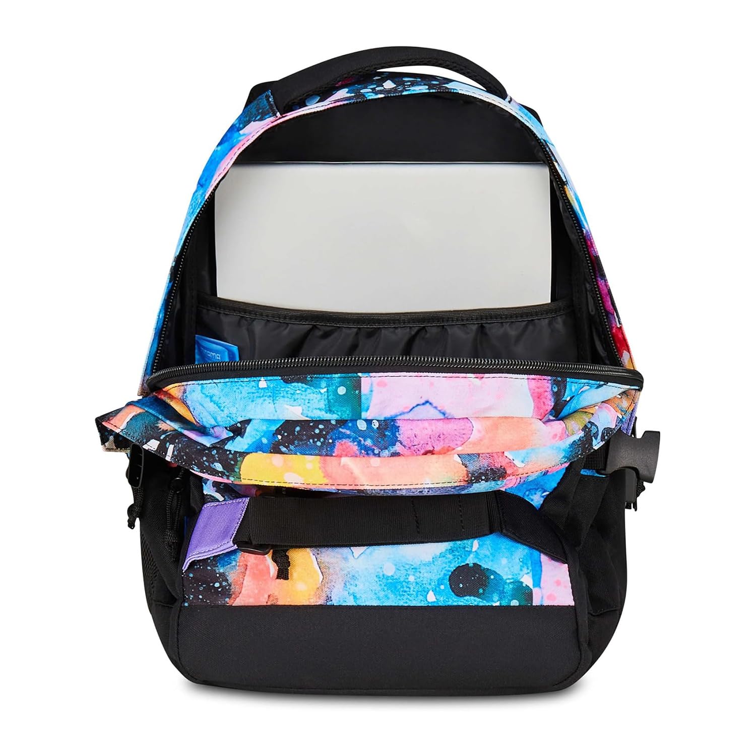 Mitama Zaino Scuola WATER COLOR, #BDBF, Triplo Scomparto, Tasche Porta Borraccia, Spallacci Ergonomici, Scuola Elementare Bambina, Media