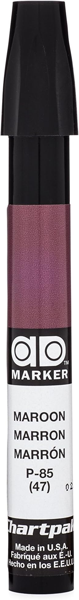 AD Marker The Original Chartpak, Tri-Nib, Maroon, 1 Each (P85)