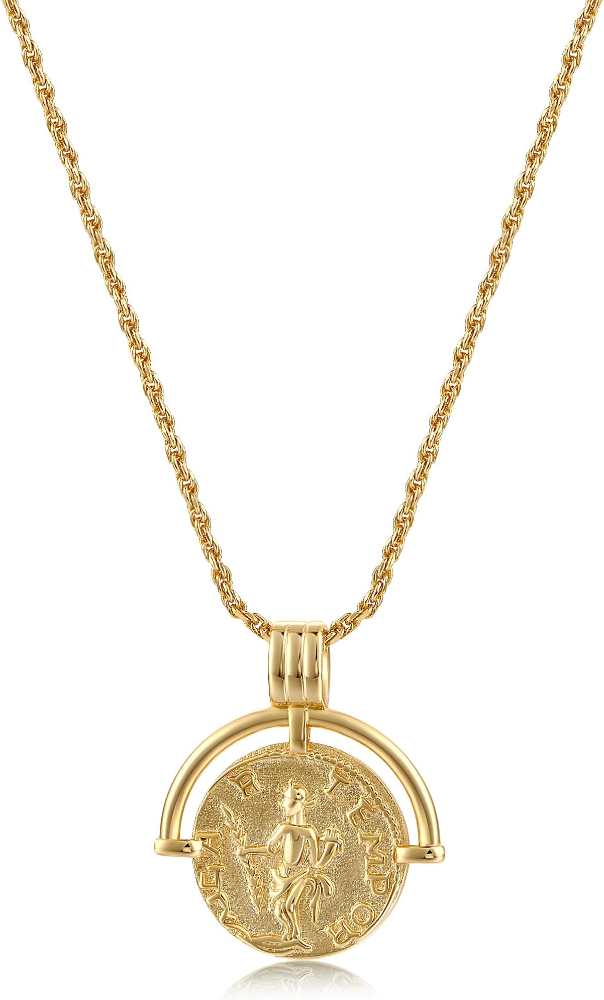 Dainty Layered Choker Necklace 18k gold Plated Y Pendant Commemorative coin Necklace Multilayer Bar Disc Necklace Adjustable Layering Choker Necklaces fashion jewelry for Women Girls