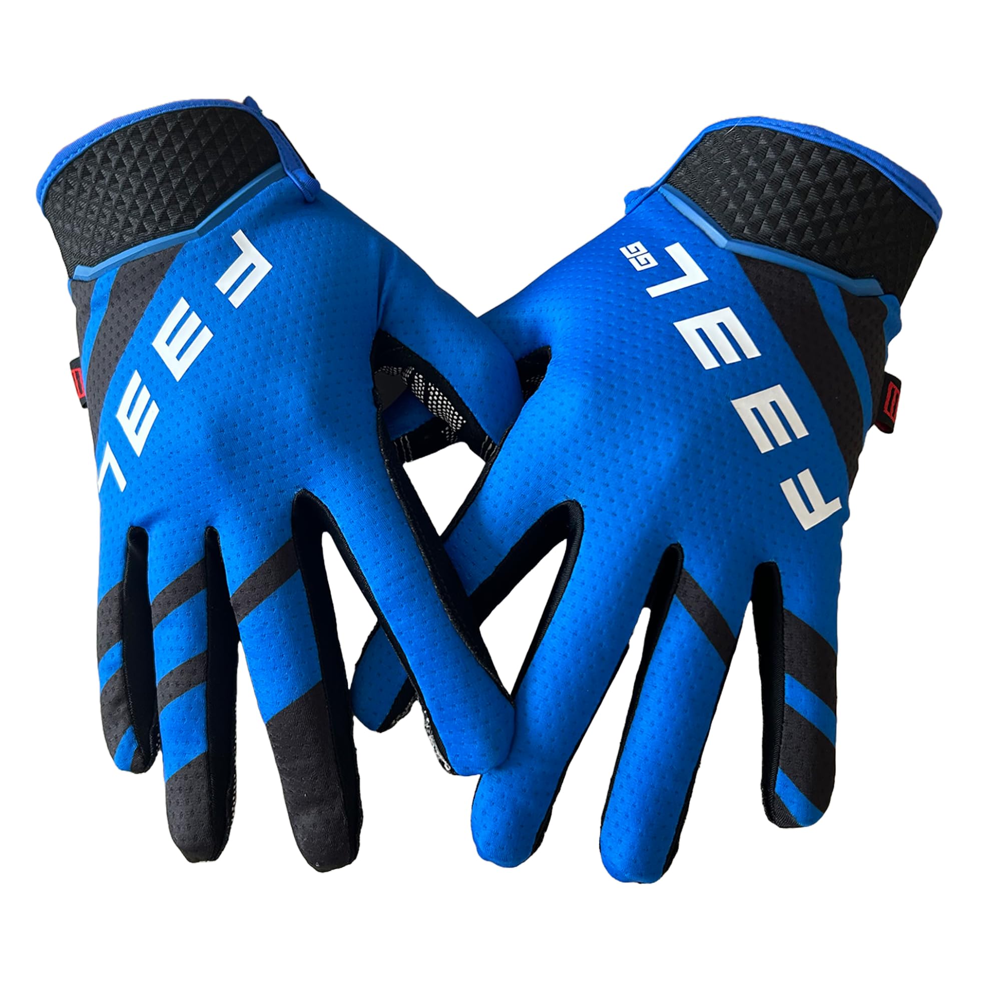 F33L SR3 Diamond Sim Racing Gloves - Red, Blue & Blue/Yellow