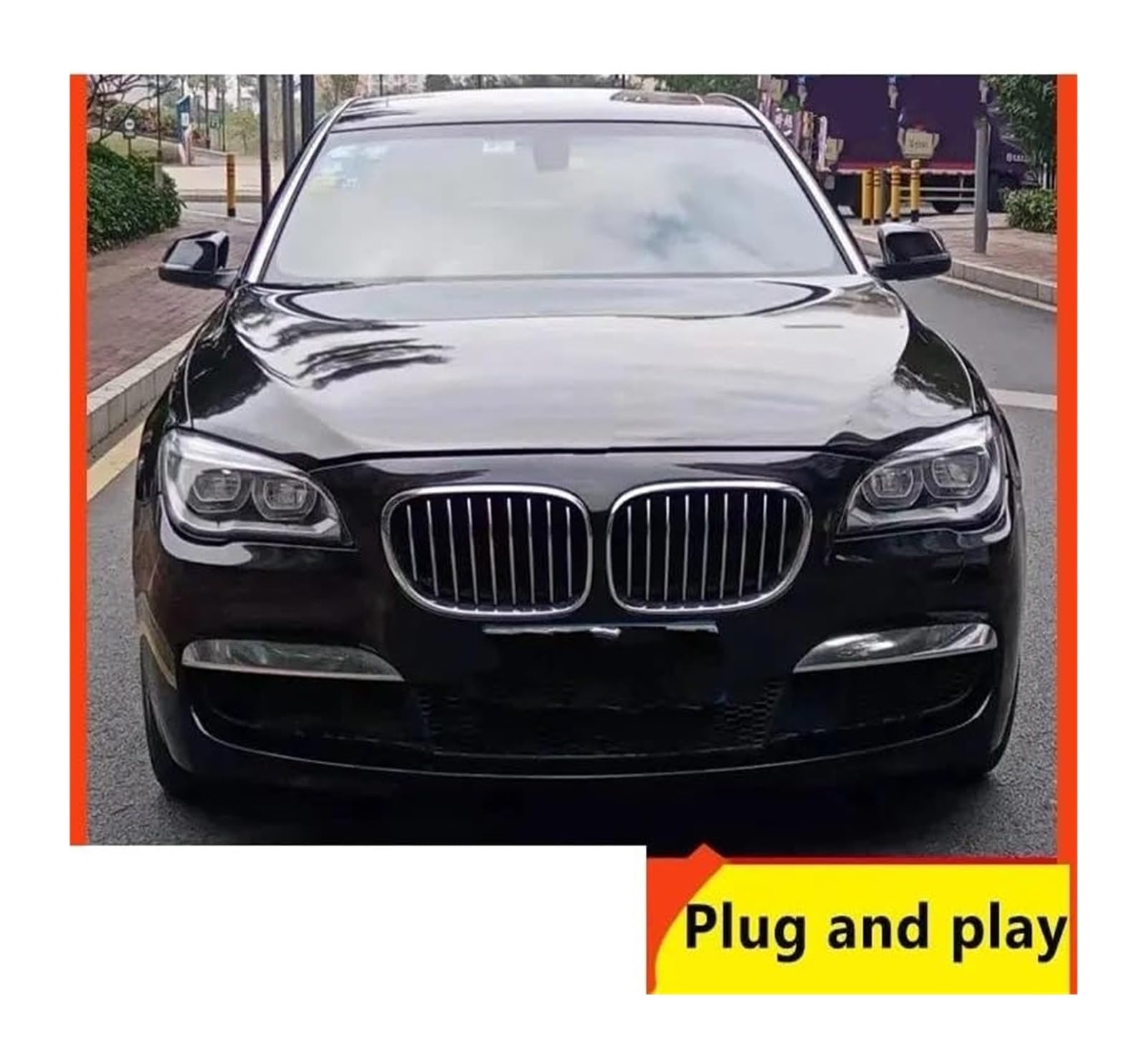 Dynamiczne kierunkowskazy do BMW serii 7 F01 F02 2009-2015 730i 740i 750i 760i - kompletny przedni blok optyczny