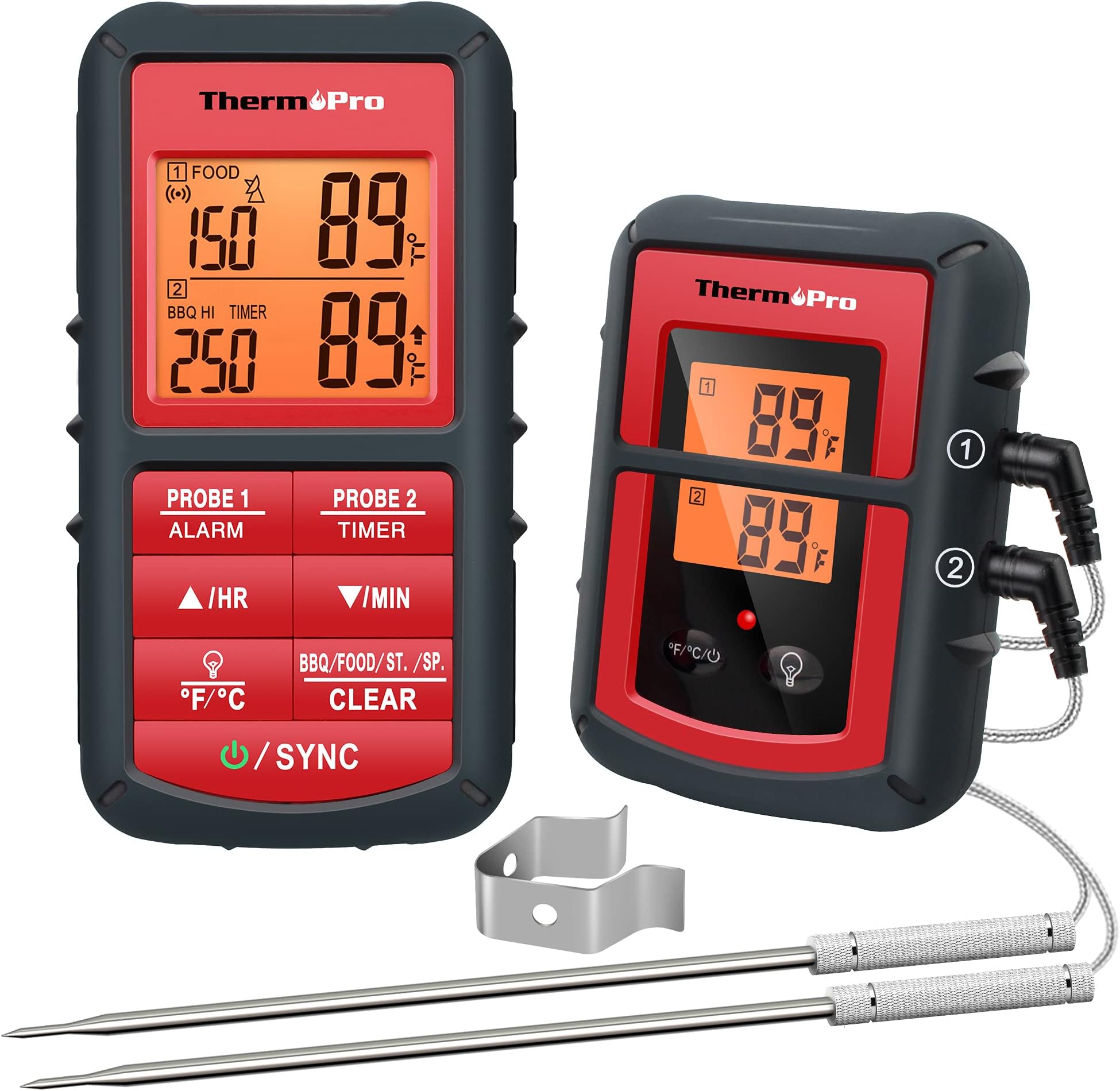 ThermoPro Bluetooth 5.0 Digital Bratenthermometer Grillthermometer Funk ...