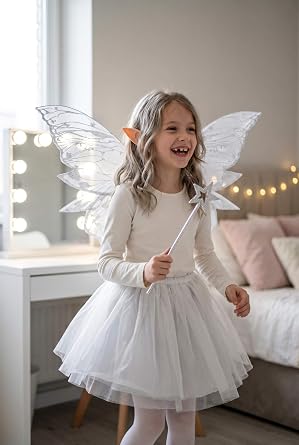 Large Fairy Wings for Adults Women 31.5in Butterfly Costume Set