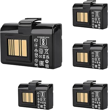 3400mAh ZQ520 ZQ620 Battery Replacement for Zebra QLN320 QLN220 QLN220HC QLN320HC ZQ520 ZQ620 ZQ500 ZQ510 ZQ521 ZR628 ZR638 ZQ610 ZR658 ZR668 Mobile Printer Upgrade Battery Lithium Ion 5-Pack